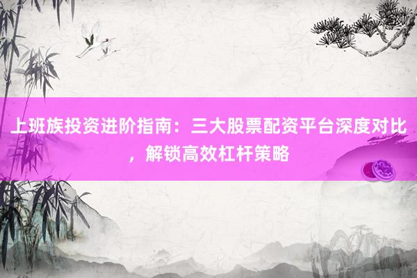 上班族投资进阶指南：三大股票配资平台深度对比，解锁高效杠杆策略